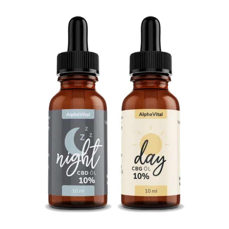 AlphaVital Night & Day | CBD/CBG ÖL 10% | 2 Flaschen á 10 ml