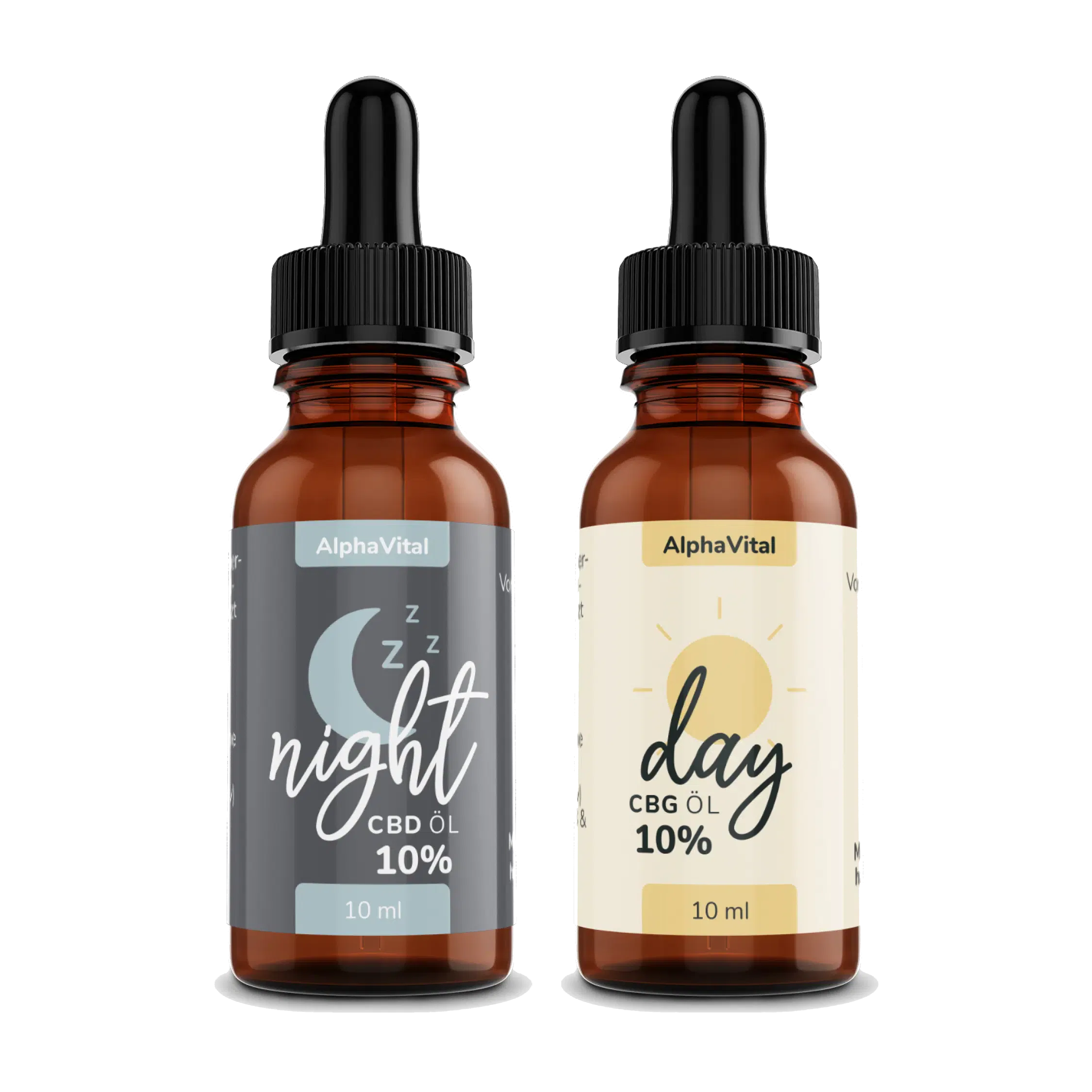 AlphaVital Night & Day | CBD/CBG ÖL 10% | 2 Flaschen á 10 ml
