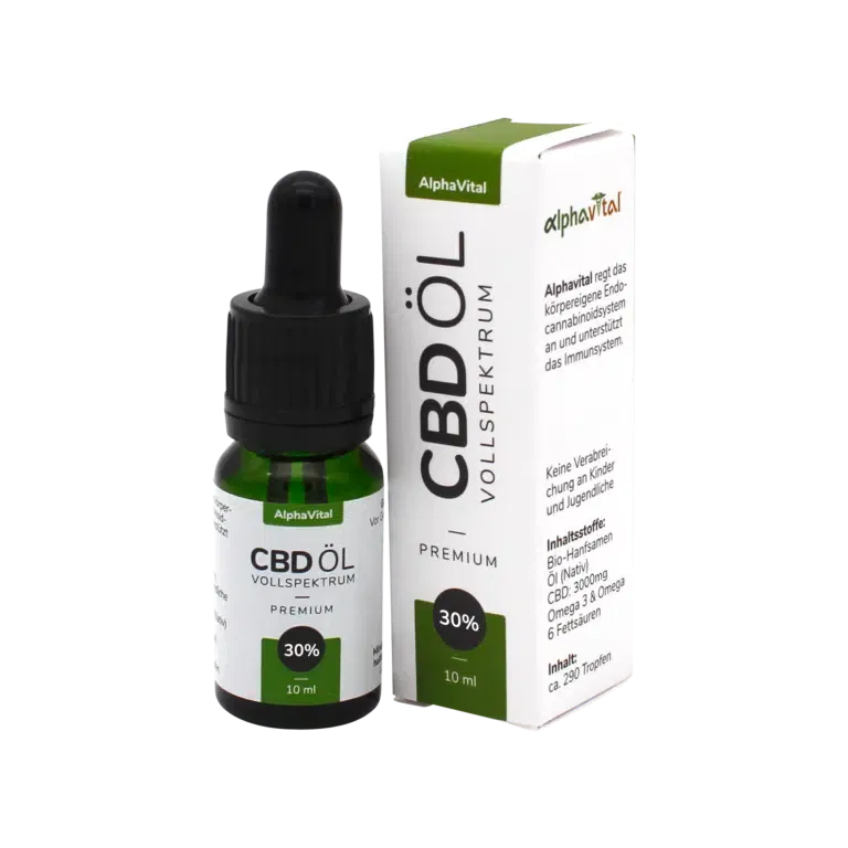 Premium CBD Öl 30% von AlphaVital | Inhalt 10 ml
