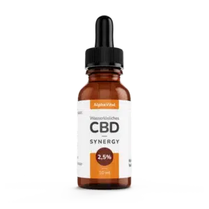 AlphaVital SYNERGY | 2,5% wasserlösliches CBD | THC frei | Inhalt 10 ml