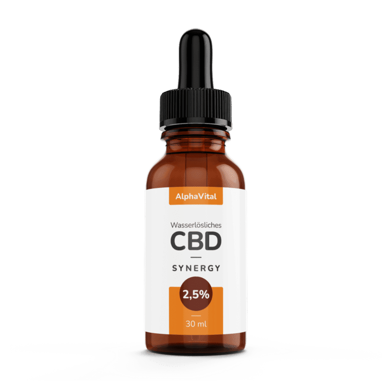 AlphaVital SYNERGY | 2,5% wasserlösliches CBD | THC frei | Inhalt 30 ml