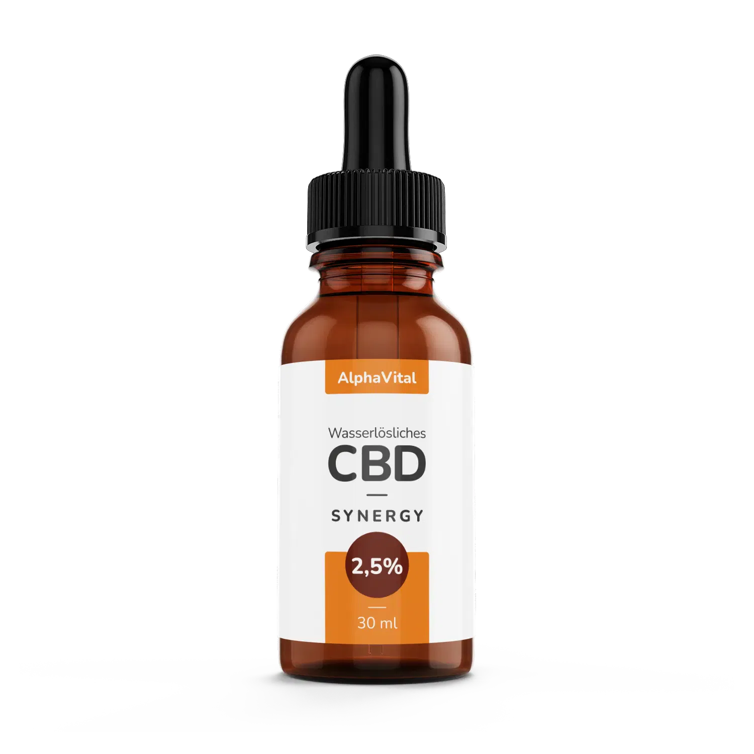 AlphaVital SYNERGY | 2,5% wasserlösliches CBD | THC frei | Inhalt 30 ml