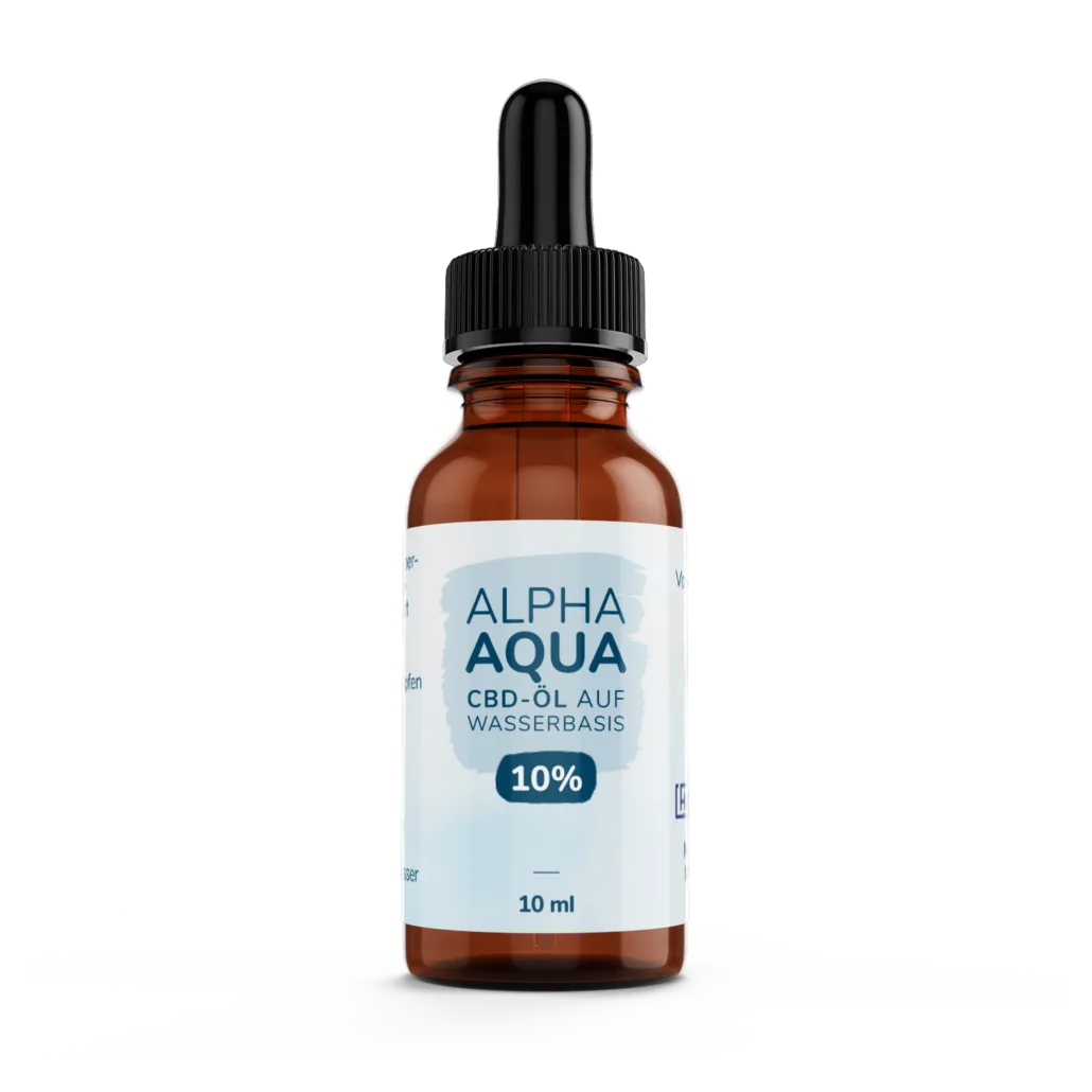 AlphaAqua | 10% wasserlösliches CBD | THC frei | Vollspektrum | Inhalt 10 ml