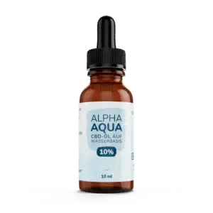 AlphaAqua | 10% wasserlösliches CBD | THC frei | Vollspektrum | Inhalt 10 ml
