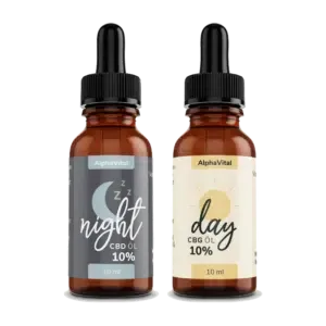 AlphaVital Night & Day | CBD/CBG ÖL 10% | 2 Flaschen á 10 ml