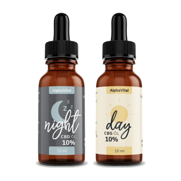 AlphaVital Night & Day | CBD/CBG ÖL 10% | 2 Flaschen á 10 ml