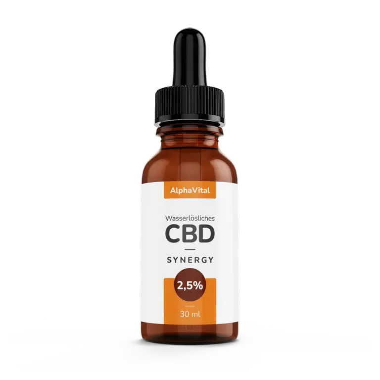 AlphaVital SYNERGY | 2,5% wasserlösliches CBD | THC frei | Inhalt 30 ml
